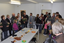 Küche im Containerlager Moorfleet