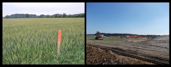 Acker/Gasbohrplatz in Niedersachsen
