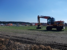 Betriebsplatz Weißenmoor Z2: Mutterboden wird abgeschoben.