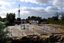 Wartung an einer Gasbohrung.