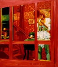 Gemälde: Oliver Hertel : Kiez (1991)