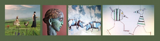 Ausschnitte (v.l.): Andrea Cziesso, Inge Engel, Karin Guevara, Klaus Peters Ausschnitte (v.l.): Andrea Cziesso, Inge Engel, Karin Guevara, Klaus Peters