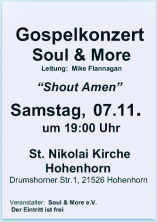 Konzertplakat Soul & More