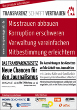 Plakat zur TG-Disku am 30.05.2012