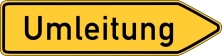 Umleitungsschild