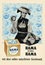 Die Vierländer Tracht machte sich gut in der Werbung (Foto: Kultur-&Geschichtskontor)