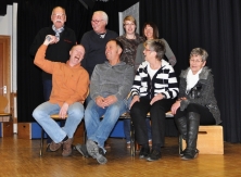 Laienschauspieler der Liedertafel Edelweiss Howe studieren ein neues Theaterstück ein.